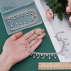 4Pcs Alloy Rhinestone Shoe Chains&nbsp;FIND-PH0026-63