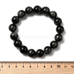 Grade A Natural Eagle Eye Stone Round Beads Stretch Bracelets for Women&nbsp;BJEW-L712-B06-12mm
