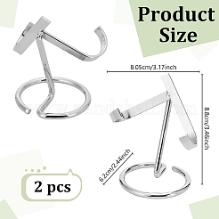 Iron Crystal Ball Stands&nbsp;AJEW-WH650-47P