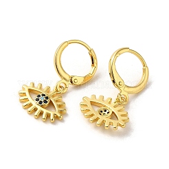 Horse Eye Brass Dangle Leverback Earrings&nbsp;EJEW-Q797-02B-G