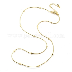 Brass Satellite Chains Necklaces for Women&nbsp;NJEW-D302-16G