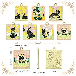 14Pcs 7 Style Alloy Enamel Pendants&nbsp;ENAM-CJ0005-59