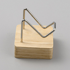 Square Wooden Mineral Crystal Display Stands&nbsp;ODIS-WH0025-125P