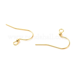Brass Earring Hooks&nbsp;KK-F824-014G