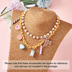 Resin Pendants and Handmade Polymer Clay Pendants&nbsp;DIY-TA0008-75