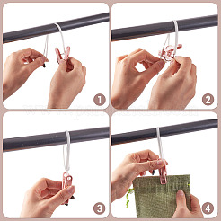 60Pcs 4 Colors Plastic Clothespin&nbsp;KY-TA0001-64