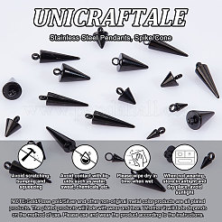 32Pcs 4 Style 201/304 Stainless Steel Pendants&nbsp;STAS-UN0042-72