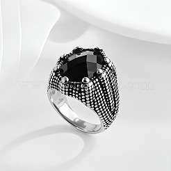 316L Surgical Stainless Steel with Cubic Zirconia Finger Rings for Men&nbsp;FS-WGD76F7-04