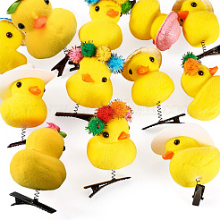 12Pcs 3 Styles Wool with Alligator Hair Clips for Girl&nbsp;PHAR-TA0001-21