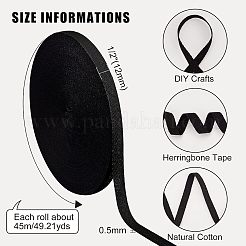 Cotton Cotton Twill Tape Ribbons&nbsp;LS-OCOR-WH0057-30A-02