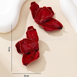 Flower Alloy Enamel Stud Earrings&nbsp;FS-WGBEF20-01