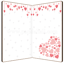 Bamboo Greeting Card & Paper Envelope with Bowknot&nbsp;AJEW-WH0202-004