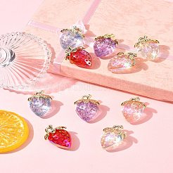 10Pcs 5 Styles Transparent Acrylic Pendants&nbsp;MACR-FS0002-09