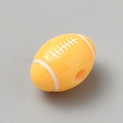 Opaque Acrylic European Beads&nbsp;SACR-CJC0001-34A