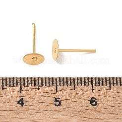 Brass Stud Earring Findings&nbsp;KK-A300-30G-01