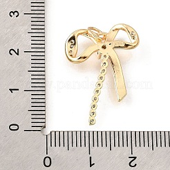 Brass Micro Pave Cubic Zirconia Pendants&nbsp;KK-V008-13G-02