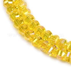 Electroplate Transparent Glass Beads Strands&nbsp;EGLA-B011-08A-AB06