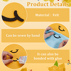 5 Sets Felt Craft Doll Mouth&nbsp;FIND-FG0004-13