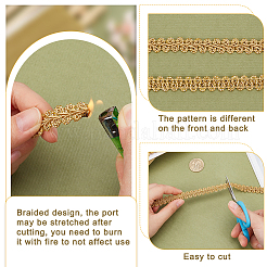 Polyester Centipede Lace Ribbon&nbsp;OCOR-WH0088-43B-03