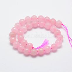 Natural Rose Quartz Bead Strands&nbsp;G-G664-01