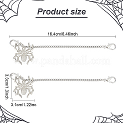 2Pcs Alloy Spider Charm Shoe Chains&nbsp;FIND-AN0001-06