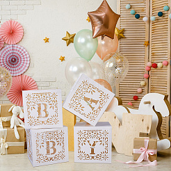 4Pcs Paper with PET Storage Boxes&nbsp;CON-WH0095-192