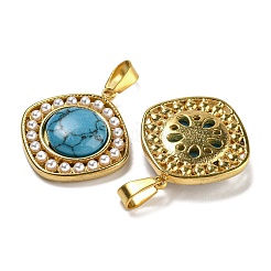 Synthetic Turquoise Pendants&nbsp;STAS-U024-16G-04