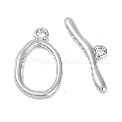 Brass Toggle Clasps&nbsp;KK-K391-09P
