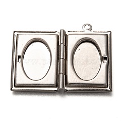 Non-Tarnish 316 Stainless Steel Locket Pendants&nbsp;LS-STAS-P267-01P