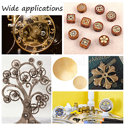 AHADEMAKER 2Pcs 2 Style Brass Sheet&nbsp;KK-GA0001-46