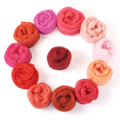 60g 12 colors Needle Felting Wool Roving&nbsp;DIY-TA0011-31A