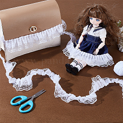 10M Polyester Pleated Lace Trim&nbsp;OCOR-GA0002-31