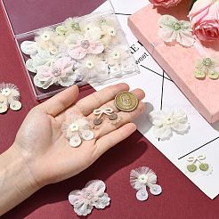 27Pcs 9 Styles Lace and CCB Embroidery Sewing Fiber&nbsp;DIY-CJ0003-20