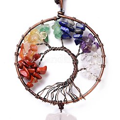 Natural Gemstone Big Pendant Decorations&nbsp;HJEW-F012-01