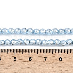 Baking Paint Electroplated Synthetic Non-magnetic Hematite Beads Strands&nbsp;G-H072-A01-01