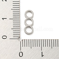 Non-Tarnish 304 Stainless Steel Connector Charms&nbsp;STAS-G318-06P