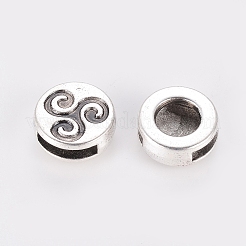 Tibetan Style Slide Charms&nbsp;TIBE-Q001-AS-LF