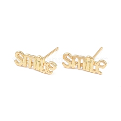 Brass Stud Earrings&nbsp;EJEW-P346-02-G