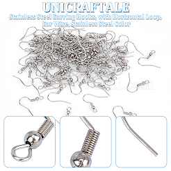 100 Pairs 316 Surgical Stainless Steel Earring Hooks&nbsp;STAS-UN0058-55