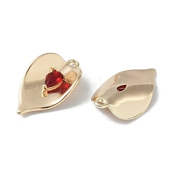 Brass Cubic Zirconia Pendants&nbsp;KK-H482-12G-04