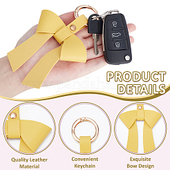 PU Leather Keychains&nbsp;KEYC-WH0029-129A