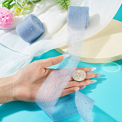 2Rolls Polyester Hot-fix Rhinestone Raw Edges Ribbon&nbsp;OCOR-TA0003-95B