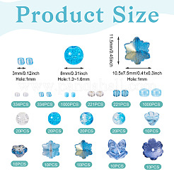 Transparent Spray Paint & Baking Paint Crackle Glass Beads&nbsp;GLAA-TA0003-45