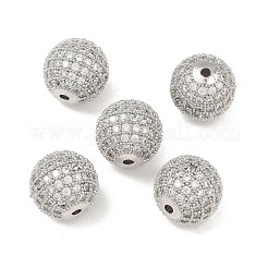 CZ Brass Micro Pave Cubic Zirconia Round Beads&nbsp;LS-ZIRC-L017-05P