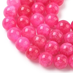 Dyed Natural Malaysia Jade Beads Strands&nbsp;G-G021-02C-24