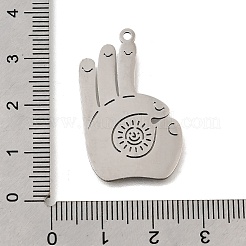 201 Stainless Steel Pendants&nbsp;STAS-S176-18P