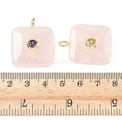 Natural Rose Quartz Pendants&nbsp;G-H318-02G-03