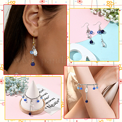 120Pcs 8 Style Glass & Acrylic Pendants&nbsp;PALLOY-SW00079