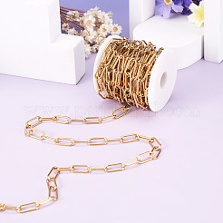 Ion Plating(IP) 304 Stainless Steel Paperclip Chains&nbsp;YS-TAC0003-02G