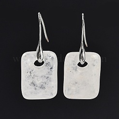 Natural Quartz Crystal Dangle Earrings&nbsp;EJEW-C119-02P-06